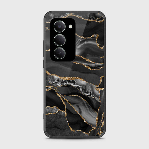 Xiaomi Redmi 15 5G - Black Marble Series - HQ Ultra Shine Premium Infinity Glass Soft Silicon Borders Case