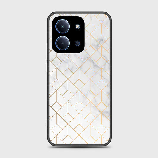 Xiaomi Poco C85 4G - White Marble Series 2 - HQ Ultra Shine Premium Infinity Glass Soft Silicon Borders Case
