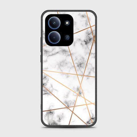 Xiaomi Poco C85 4G - White Marble Series 2 - HQ Ultra Shine Premium Infinity Glass Soft Silicon Borders Case