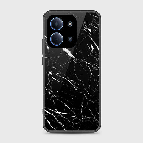 Xiaomi Redmi 15C 4G - Black Marble Series - HQ Ultra Shine Premium Infinity Glass Soft Silicon Borders Case