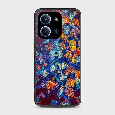 Xiaomi Poco C85 4G - Floral Series 2 - HQ Ultra Shine Premium Infinity Glass Soft Silicon Borders Case