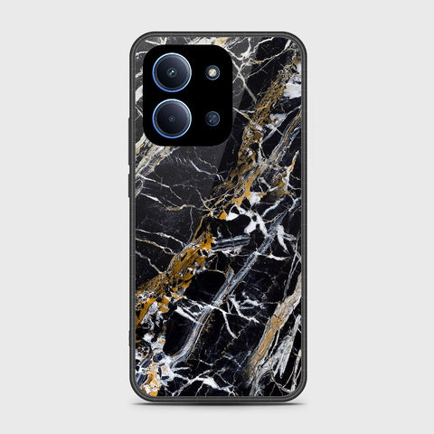 Xiaomi Redmi 15C 4G - Black Marble Series - HQ Ultra Shine Premium Infinity Glass Soft Silicon Borders Case