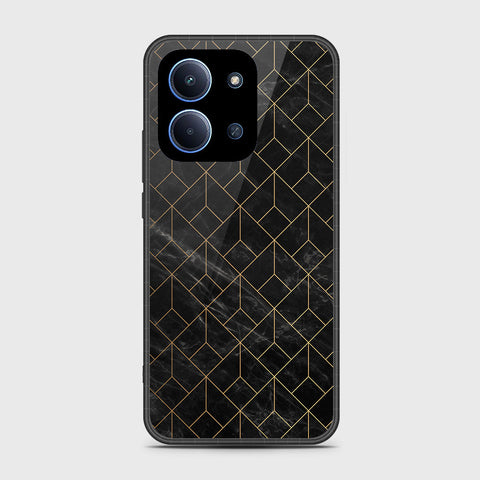 Xiaomi Poco C85 4G - Black Marble Series - HQ Ultra Shine Premium Infinity Glass Soft Silicon Borders Case