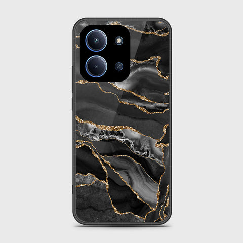 Xiaomi Redmi 15C 4G - Black Marble Series - HQ Ultra Shine Premium Infinity Glass Soft Silicon Borders Case