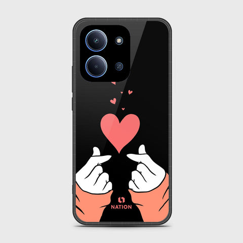 Xiaomi Poco C85 4G - Onation Heart Series - HQ Ultra Shine Premium Infinity Glass Soft Silicon Borders Case