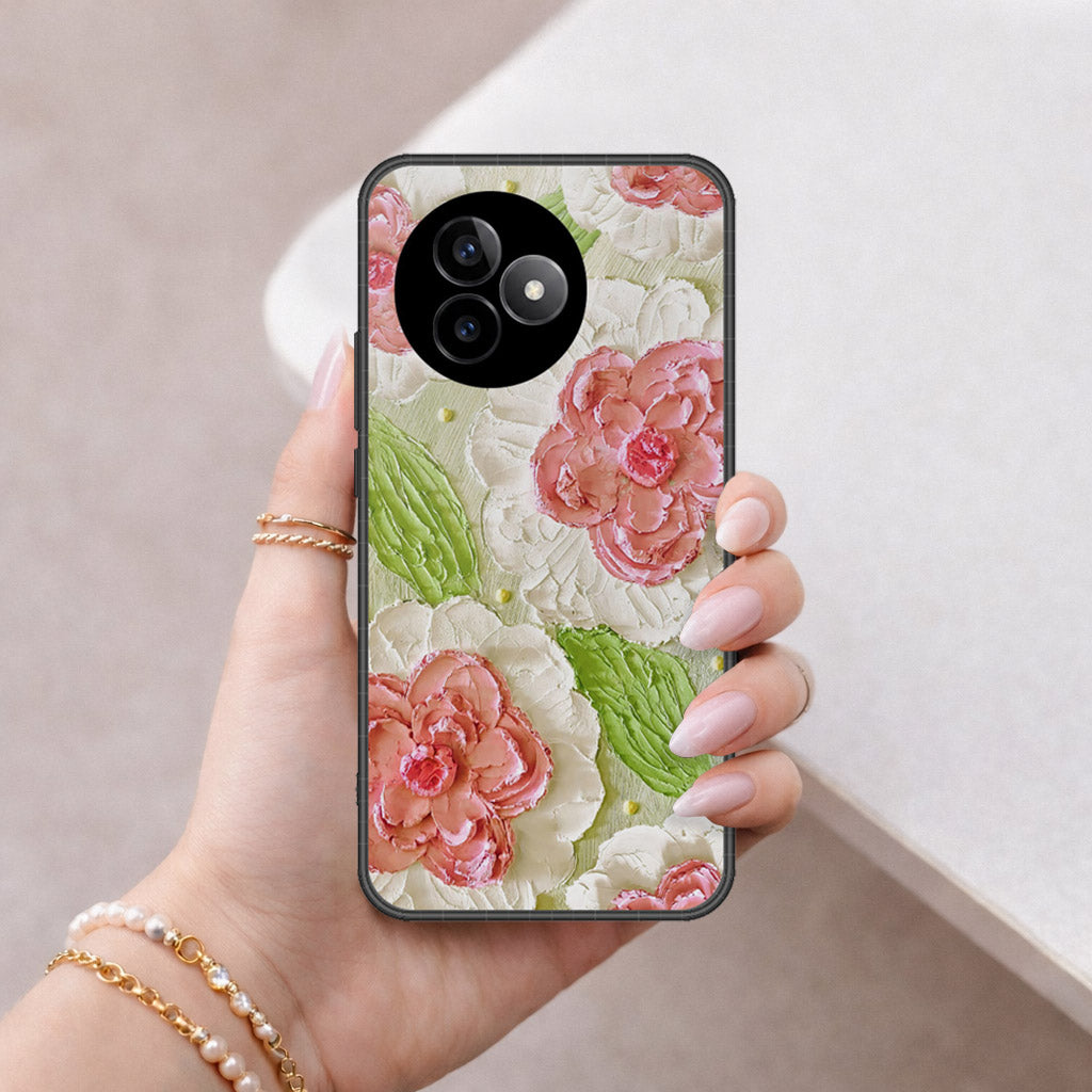 Xiaomi Redmi K80 Ultra Cover - Floral Series - Design 13 - Offwhite & Green - HQ Premium Shine Durable Shatterproof Case