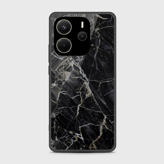 Xiaomi Redmi Note 14 5G - Black Marble Series - HQ Premium Shine Durable Shatterproof Case