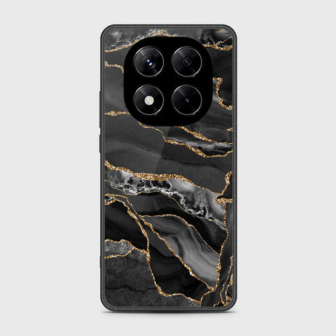 Xiaomi Redmi Note 14 Pro 4G - Black Marble Series - HQ Premium Shine Durable Shatterproof Case