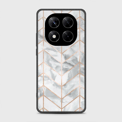 Xiaomi Redmi Note 14 Pro 5G - White Marble Series 2 - HQ Premium Shine Durable Shatterproof Case
