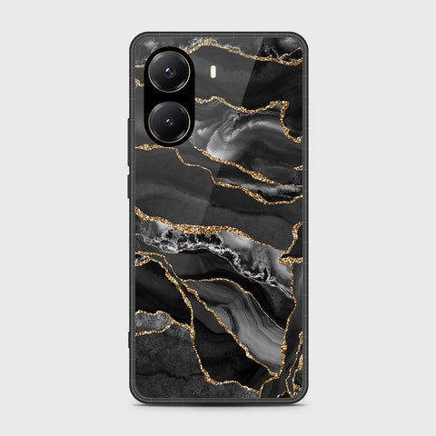 Xiaomi Poco X7 Pro - Black Marble Series - HQ Premium Shine Durable Shatterproof Case
