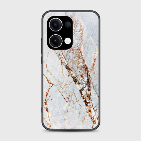 Oppo Reno 13 - White Marble Series - HQ Premium Shine Durable Shatterproof Case