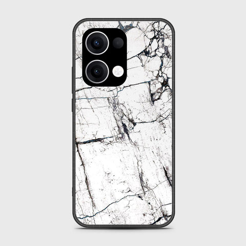 Oppo Reno 13 - White Marble Series 2 - HQ Premium Shine Durable Shatterproof Case