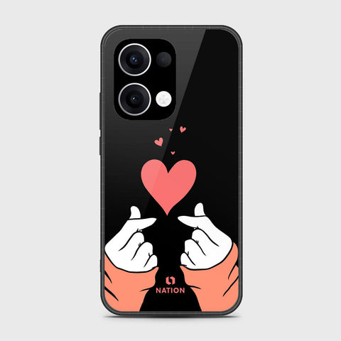 Oppo Reno 13 - Onation Heart Series - HQ Premium Shine Durable Shatterproof Case