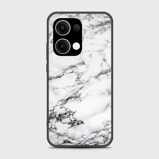 Oppo Reno 13 - White Marble Series - HQ Premium Shine Durable Shatterproof Case
