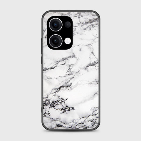 Oppo Reno 13 - White Marble Series - HQ Premium Shine Durable Shatterproof Case