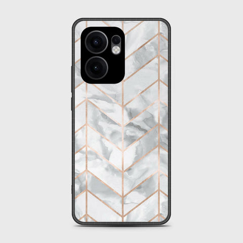 Oppo Reno 13F 5G - White Marble Series 2 - HQ Premium Shine Durable Shatterproof Case