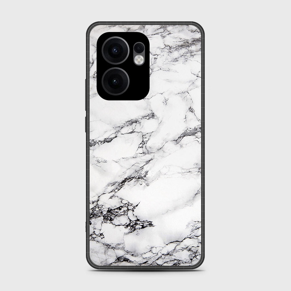 Oppo Reno 13F 5G - White Marble Series - HQ Premium Shine Durable Shatterproof Case