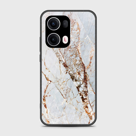 Oppo Reno 13 Pro - White Marble Series - HQ Premium Shine Durable Shatterproof Case