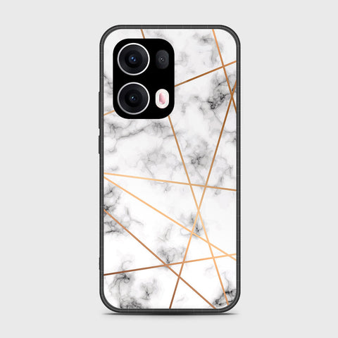 Oppo Reno 13 Pro - White Marble Series 2 - HQ Premium Shine Durable Shatterproof Case