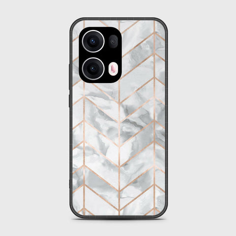 Oppo Reno 13 Pro - White Marble Series 2 - HQ Premium Shine Durable Shatterproof Case