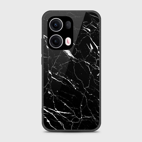 Oppo Reno 13 Pro - Black Marble Series - HQ Premium Shine Durable Shatterproof Case