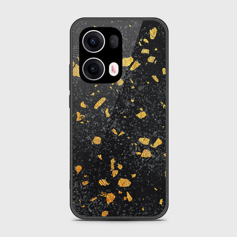 Oppo Reno 13 Pro - Black Marble Series - HQ Premium Shine Durable Shatterproof Case
