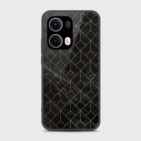 Oppo Reno 13 Pro - Black Marble Series - HQ Premium Shine Durable Shatterproof Case