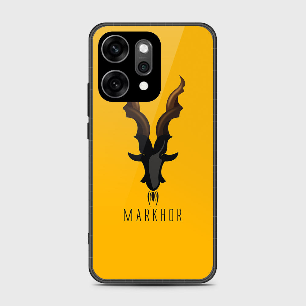 Oppo Reno 14 - Markhor Series - HQ Ultra Shine Premium Infinity Glass Soft Silicon Borders Case