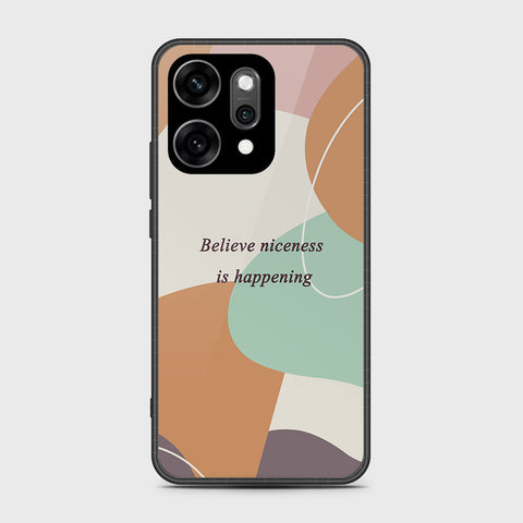 Oppo Reno 14 - Happy Series - HQ Ultra Shine Premium Infinity Glass Soft Silicon Borders Case