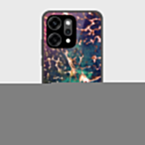 Oppo Reno 14 - Colorful Marble Series - HQ Ultra Shine Premium Infinity Glass Soft Silicon Borders Case