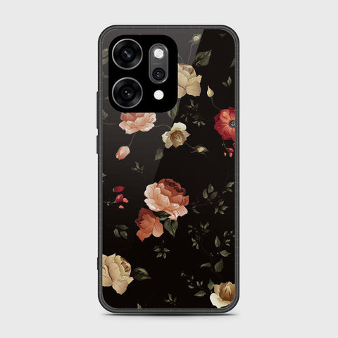 Oppo Reno 14 - Floral Series 2 - HQ Ultra Shine Premium Infinity Glass Soft Silicon Borders Case