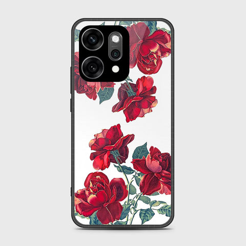Oppo Reno 14 - Floral Series 2 - HQ Ultra Shine Premium Infinity Glass Soft Silicon Borders Case
