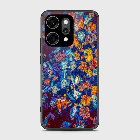 Oppo Reno 14 - Floral Series 2 - HQ Ultra Shine Premium Infinity Glass Soft Silicon Borders Case