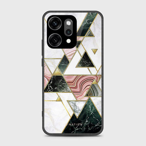 Oppo Reno 14 - O'Nation Shades of Marble Series - HQ Ultra Shine Premium Infinity Glass Soft Silicon Borders Case