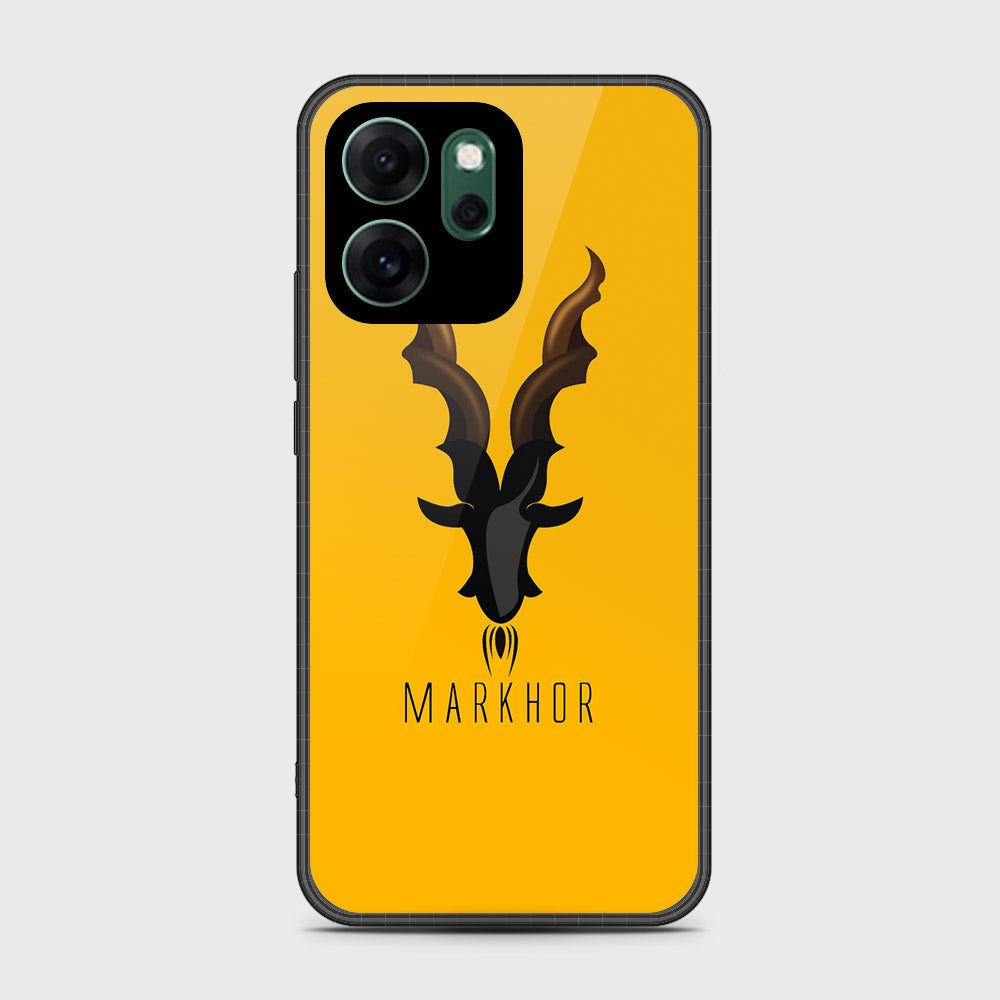 Oppo Reno 14F - Markhor Series - HQ Ultra Shine Premium Infinity Glass Soft Silicon Borders Case