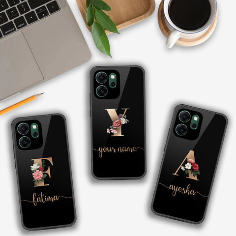 Oppo Reno 14F - Personalized Alphabet Series - HQ Ultra Shine Premium Infinity Glass Soft Silicon Borders Case