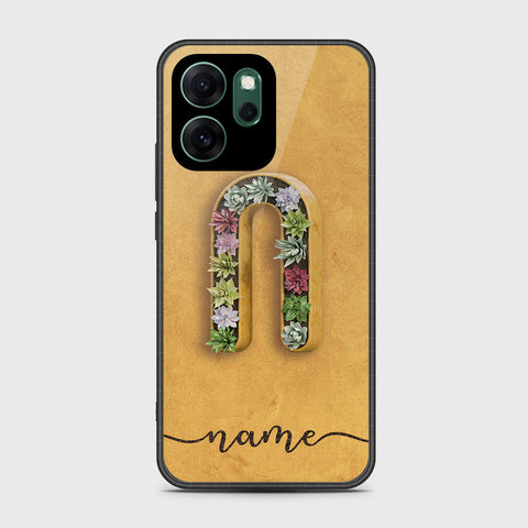 Oppo Reno 14F - Personalized Alphabet Series - HQ Ultra Shine Premium Infinity Glass Soft Silicon Borders Case