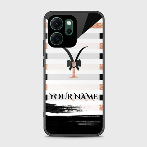 Oppo Reno 14F - Personalized Alphabet Series - HQ Ultra Shine Premium Infinity Glass Soft Silicon Borders Case