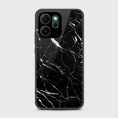 Oppo Reno 14F - Black Marble Series - HQ Ultra Shine Premium Infinity Glass Soft Silicon Borders Case