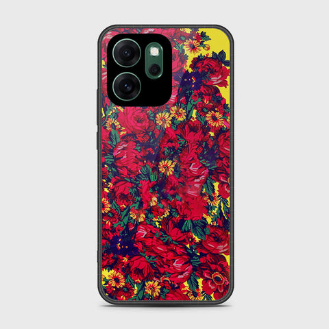 Oppo Reno 14F - Floral Series - HQ Ultra Shine Premium Infinity Glass Soft Silicon Borders Case