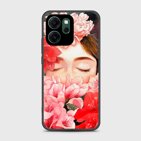 Oppo Reno 14F - Floral Series - HQ Ultra Shine Premium Infinity Glass Soft Silicon Borders Case