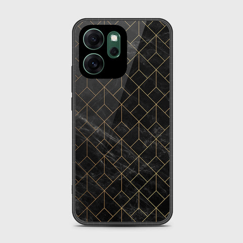Oppo Reno 14F - Black Marble Series - HQ Ultra Shine Premium Infinity Glass Soft Silicon Borders Case