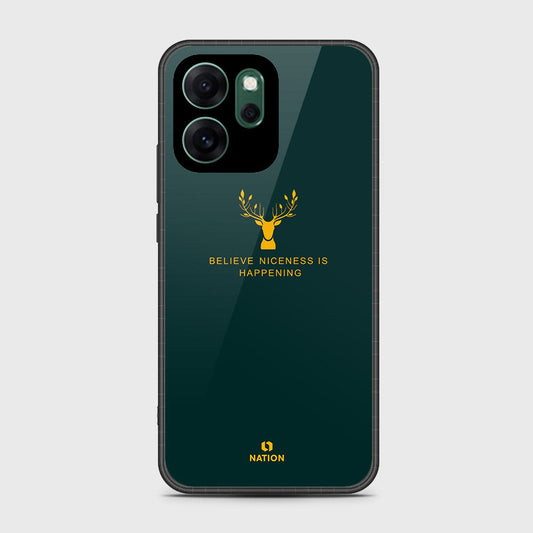 Oppo Reno 14F - Nice Series - HQ Ultra Shine Premium Infinity Glass Soft Silicon Borders Case