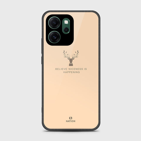 Oppo Reno 14F - Nice Series - HQ Ultra Shine Premium Infinity Glass Soft Silicon Borders Case