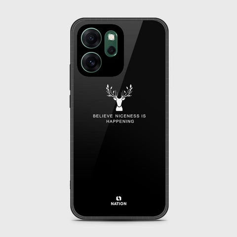 Oppo Reno 14F - Nice Series - HQ Ultra Shine Premium Infinity Glass Soft Silicon Borders Case