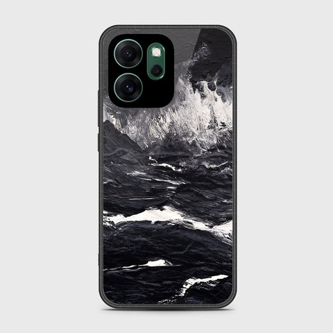 Oppo Reno 14F - Black Marble Series - HQ Ultra Shine Premium Infinity Glass Soft Silicon Borders Case