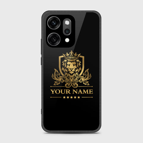 Oppo Reno 14 Pro - Gold Series - HQ Ultra Shine Premium Infinity Glass Soft Silicon Borders Case