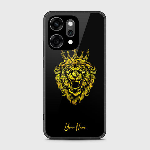 Oppo Reno 14 Pro - Gold Series - HQ Ultra Shine Premium Infinity Glass Soft Silicon Borders Case