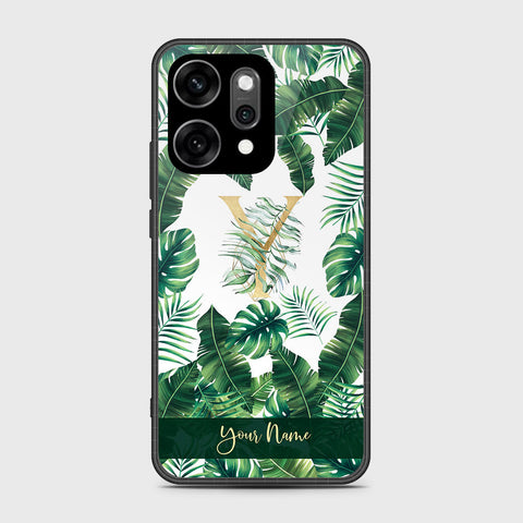 Oppo Reno 14 Pro - Personalized Alphabet Series - HQ Ultra Shine Premium Infinity Glass Soft Silicon Borders Case