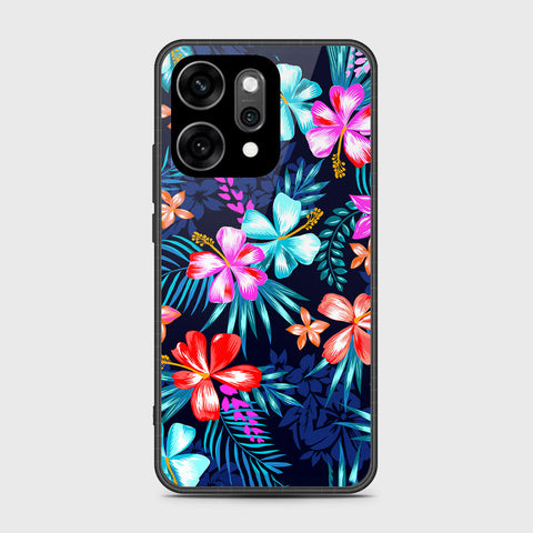 Oppo Reno 14 Pro - Floral Series - HQ Ultra Shine Premium Infinity Glass Soft Silicon Borders Case